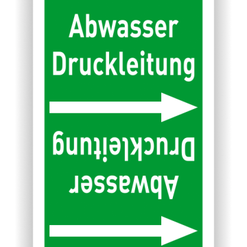 Rohrleitungsband Abwasser Druckleitung nach DIN 2403, in verschiedenen Ausführungen