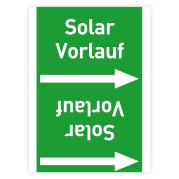 Rohrleitungsband Solar Vorlauf nach DIN 2403, in verschiedenen Ausführungen