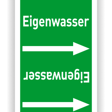 Rohrleitungsband Eigenwasser nach DIN 2403, in verschiedenen Ausführungen