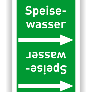 Rohrleitungsband Speisewasser nach DIN 2403, in verschiedenen Ausführungen