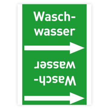 Rohrleitungsband Waschwasser nach DIN 2403 in verschiedenen Ausführungen