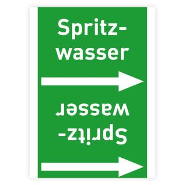 Rohrleitungsband Spritzwasser nach DIN 2403 in verschiedenen Ausführungen