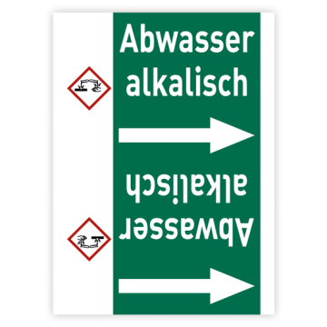 Rohrleitungsband Abwasser alkalisch nach DIN 2403 in verschiedenen Ausführungen