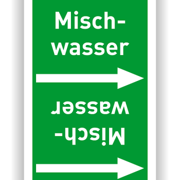 Rohrleitungsband Mischwasser nach DIN 2403 in verschiedenen Ausführungen
