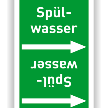 Rohrleitungsband Spülwasser nach DIN 2403 in verschiedenen Ausführungen