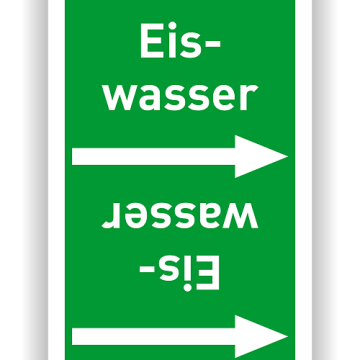 Rohrleitungsband Eiswasser nach DIN 2403 in verschiedenen Ausführungen