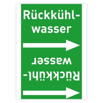 Rohrleitungsband Rückkühlwasser nach DIN 2403 in verschiedenen Ausführungen