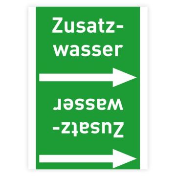 Rohrleitungsband Zusatzwasser nach DIN 2403 in verschiedenen Ausführungen