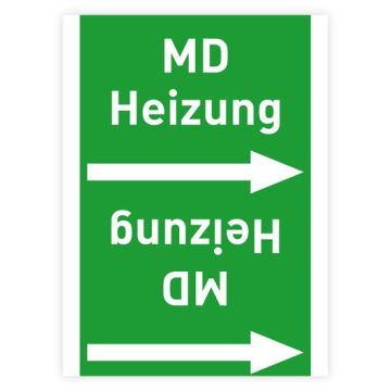 Rohrleitungsband MD Heizung nach DIN 2403 in verschiedenen Ausführungen