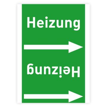 Rohrleitungsband Heizung nach DIN 2403 in verschiedenen Ausführungen