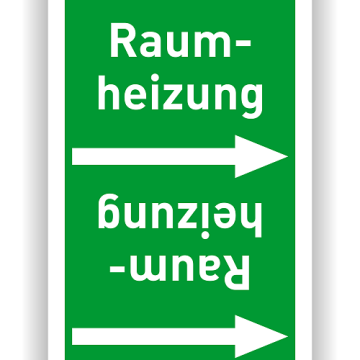 Rohrleitungsband Raumheizung nach DIN 2403 in verschiedenen Ausführungen