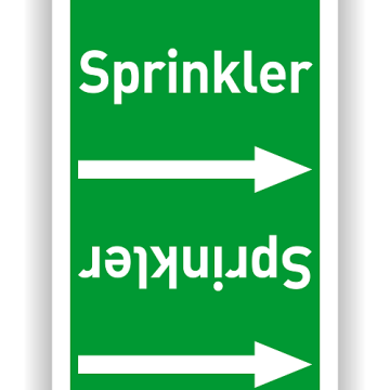Rohrleitungsband Sprinkler nach DIN 2403 in verschiedenen Ausführungen