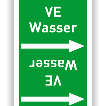 Rohrleitungsband  VE Wasser nach DIN 2403, in verschiedenen Ausführungen