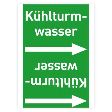 Rohrleitungsband Kühlturmwasser nach DIN 2403, in verschiedenen Ausführungen