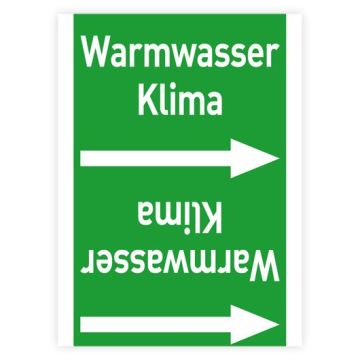 Rohrleitungsband Warmwasser Klima nach DIN 2403 in verschiedenen Ausführungen