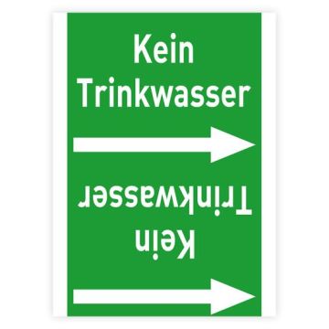 Rohrleitungsband kein Trinkwasser nach DIN 2403 in verschiedenen Ausführungen