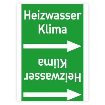 Rohrleitungsband Heizwasser Klima nach DIN 2403 in verschiedenen Ausführungen