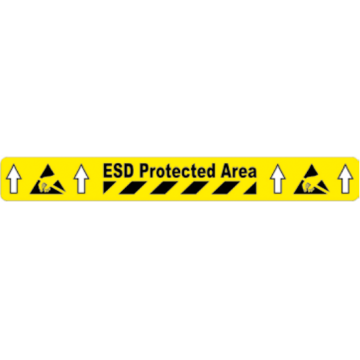 Bodenaufkleber, ESD Protected Area, WT-5125, 50 x 600 mm