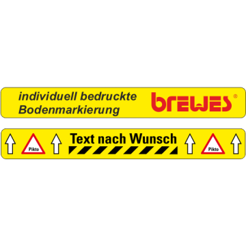 Bodenaufkleber WT-5125, individuell bedruckt, 50 x 600 mm