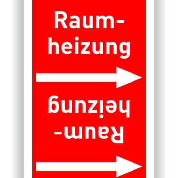 Rohrleitungsband Raumheizung nach DIN 2403, in verschiedenen Ausführungen