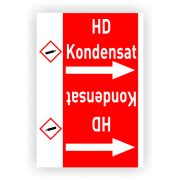 Rohrleitungsband HD Kondensat nach DIN 2403, in verschiedenen Ausführungen