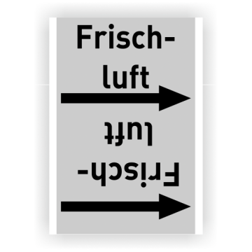 Rohrleitungsband Frischluft nach DIN 2403, in verschiedenen Ausführungen