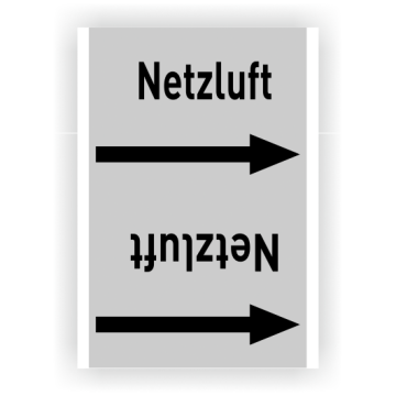 Rohrleitungsband Netzluft nach DIN 2403, in verschiedenen Ausführungen