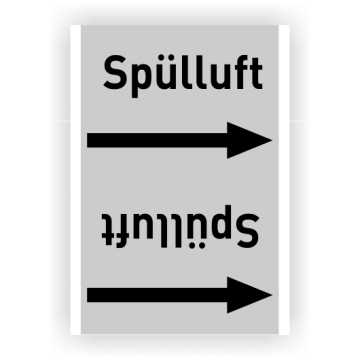Rohrleitungsband Spülluft nach DIN 2403, in verschiedenen Ausführungen
