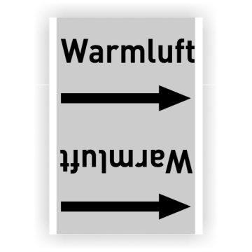 Rohrleitungsband Warmluft nach DIN 2403, in verschiedenen Ausführungen