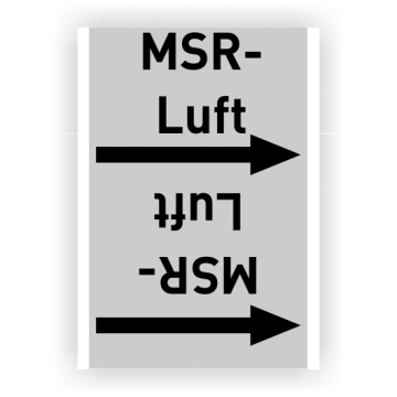 Rohrleitungsband MSR-Luft nach DIN 2403, in verschiedenen Ausführungen