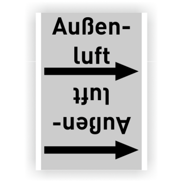 Rohrleitungsband Außenluft nach DIN 2403, in verschiedenen Ausführungen