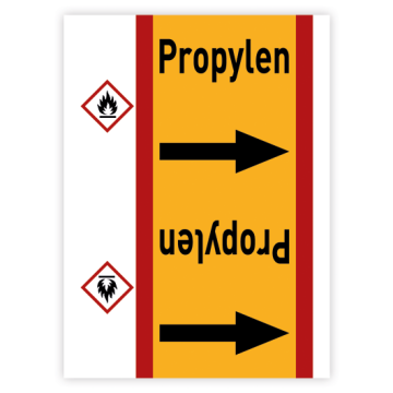 Rohrleitungsband Propylen nach DIN 2403, in verschiedenen Ausführungen