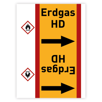 Rohrleitungsband Erdgas HD nach DIN 2403, in verschiedenen Ausführungen
