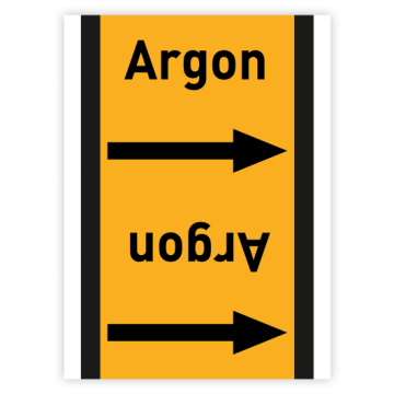 Rohrleitungsband Argon nach DIN 2403, in verschiedenen Ausführungen