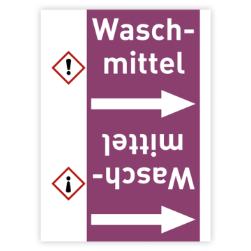 Rohrleitungsband Waschmittel nach DIN 2403, in verschiedenen Ausführungen