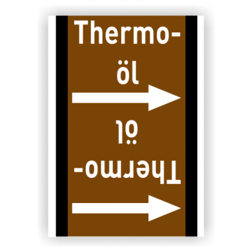 Rohrleitungsband Thermoöl nach DIN 2403, in verschiedenen Ausführungen