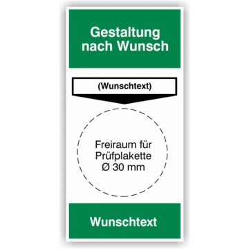 Grundplakette mehrfarbig zur freien Gestaltung - groß, Mindestbestellmenge: 3 Hefte