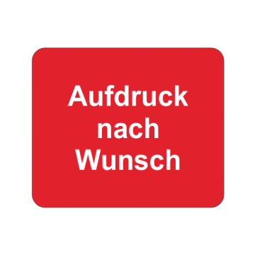 Bodenmarkierungsschilder, individueller Druck, rot/weiß