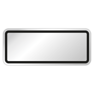 Inventaretiketten blanko mit Rahmen, 48 x 20 mm Aluminiumfolie