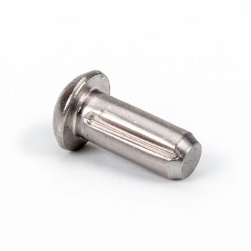 Halbrundkerbnägel, DIN 1476 Edelstahl A2 blank Nenndurchm. = 5,25 mm, Länge = 12 mm