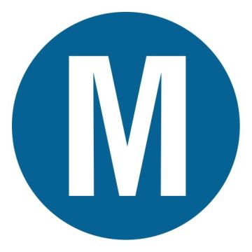 Leiterkennzeichen - Gleichstrom Mittelleiter, verschiedene Ausführungen