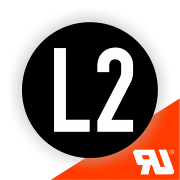 Leiterkennzeichen, Wechselstromnetz Außenleiter 2, UL-zertifiziert, nach IEC 60445, Folie, Ø 20 mm
