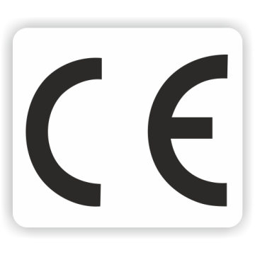 CE-Zeichen, Folie, 19 x 19 mm, weiß