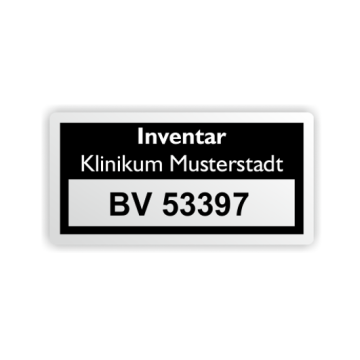 Mini-Inventaretiketten, individuell, Schachbrettfolie, 25,4 x 12,7 mm