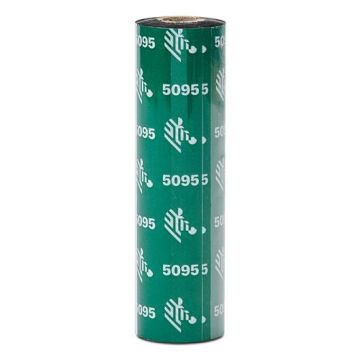 Zebra 5095 Harz- Farbband, schwarz, 33 mm x 74 m, Kern-Ø 12,7 mm, Box mit 12 Farbbandrollen
