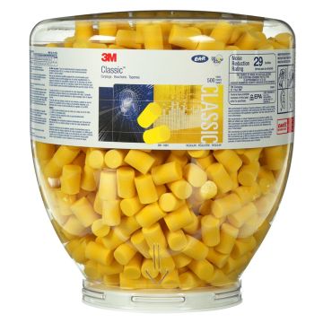 3M Gehörschutzstöpsel E-A-R Classic, 28 dB, Refill Aufsatz für OneTouch Spender, 500 Paar