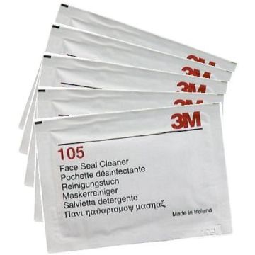 3M Reinigungstuch für Atemschutzmasken, 5 Stück einzeln verpackt
