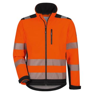 Warnschutz Softshelljacke elysee, 22746, Gr. S-4XL fluoreszierend orange, EN ISO 20471 Klasse 3