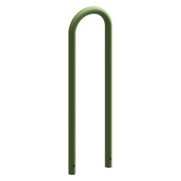 Universalbügel, Stahlrohr Ø 60 mm, 400 x 1400 mm, grün RAL 6005, zum Einbetonieren