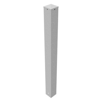 Absperrpfosten 100 x 100 mm, zum Einbetonieren, 950 mm Überflur, verzinkt